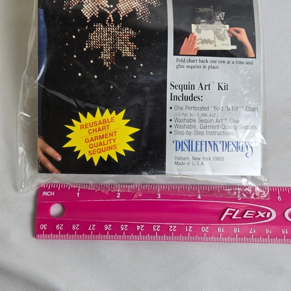 Distlefink Designs Inc. Sequin Art Kit Autumn Leaves 33244 New Sealed Vintage